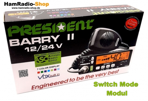 President Barry II 12/24 Volt Multinorm VOX  m. Switch Mode Modul f. Export Umschaltung